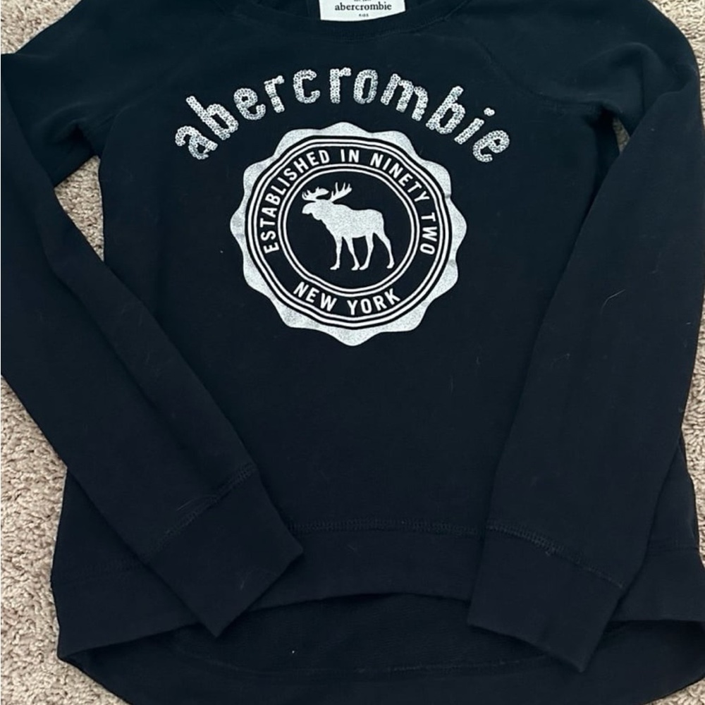 Abercrombie & Fitch Black Crew Neck Top